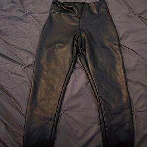 garage leather leggings
